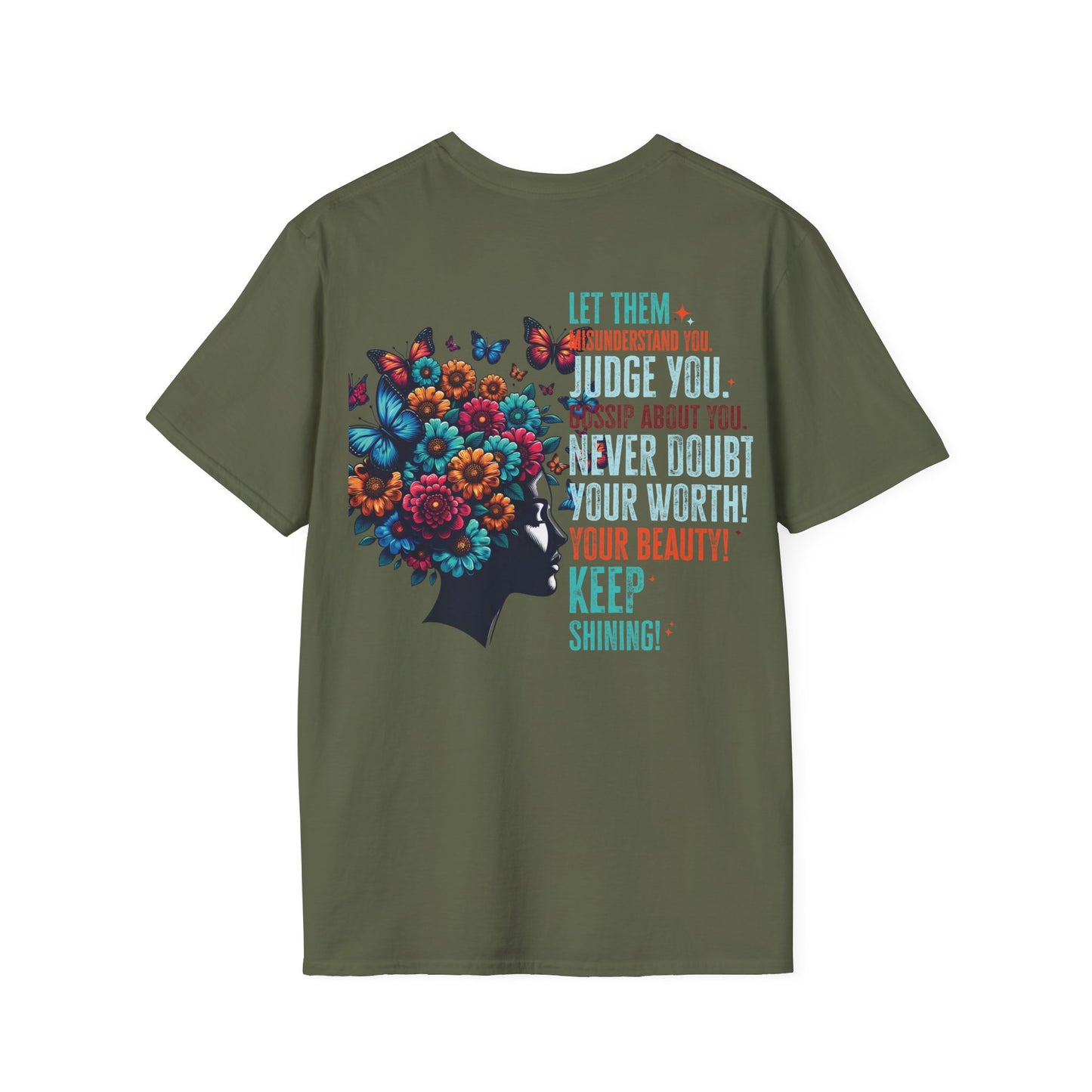 Inspirational 'Let Them...Let Your Beauty Shine' Soft style T-Shirt