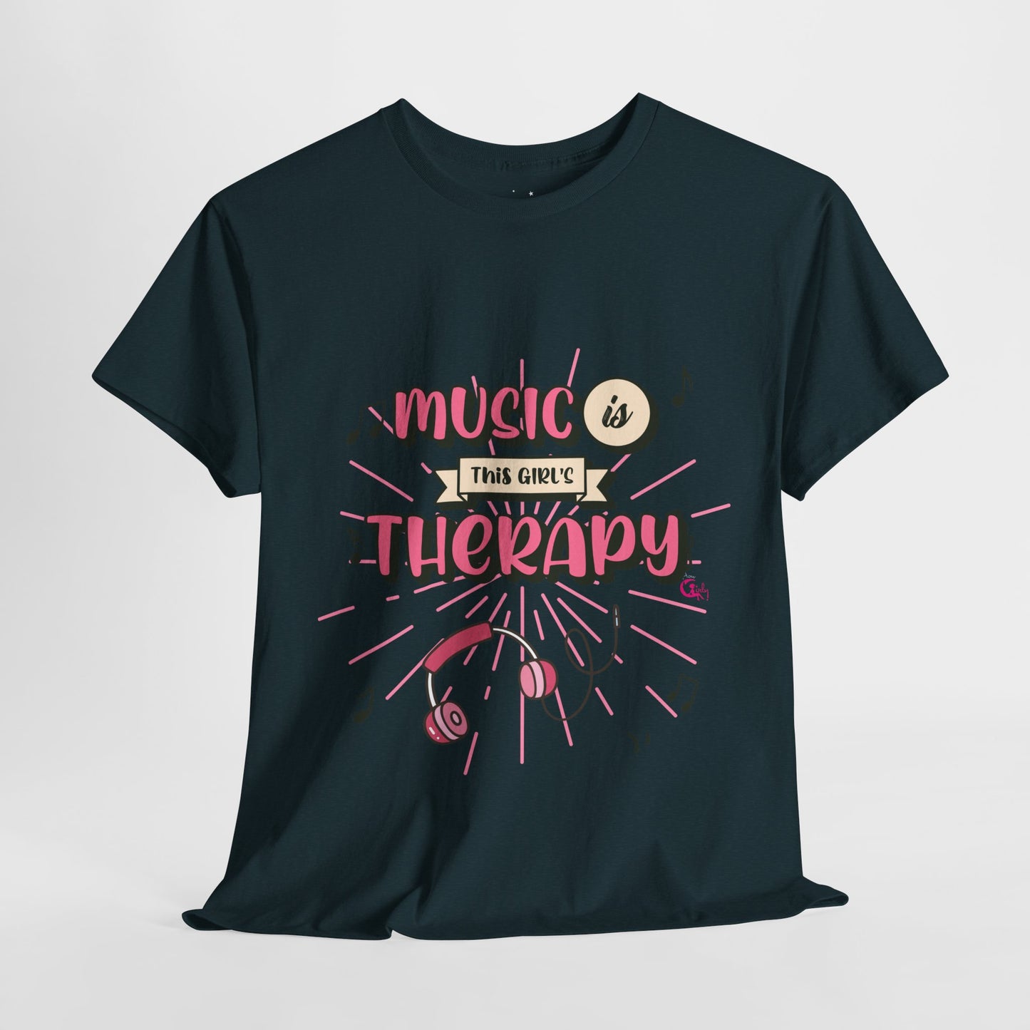 Music Is This Girl's Therapy Tee