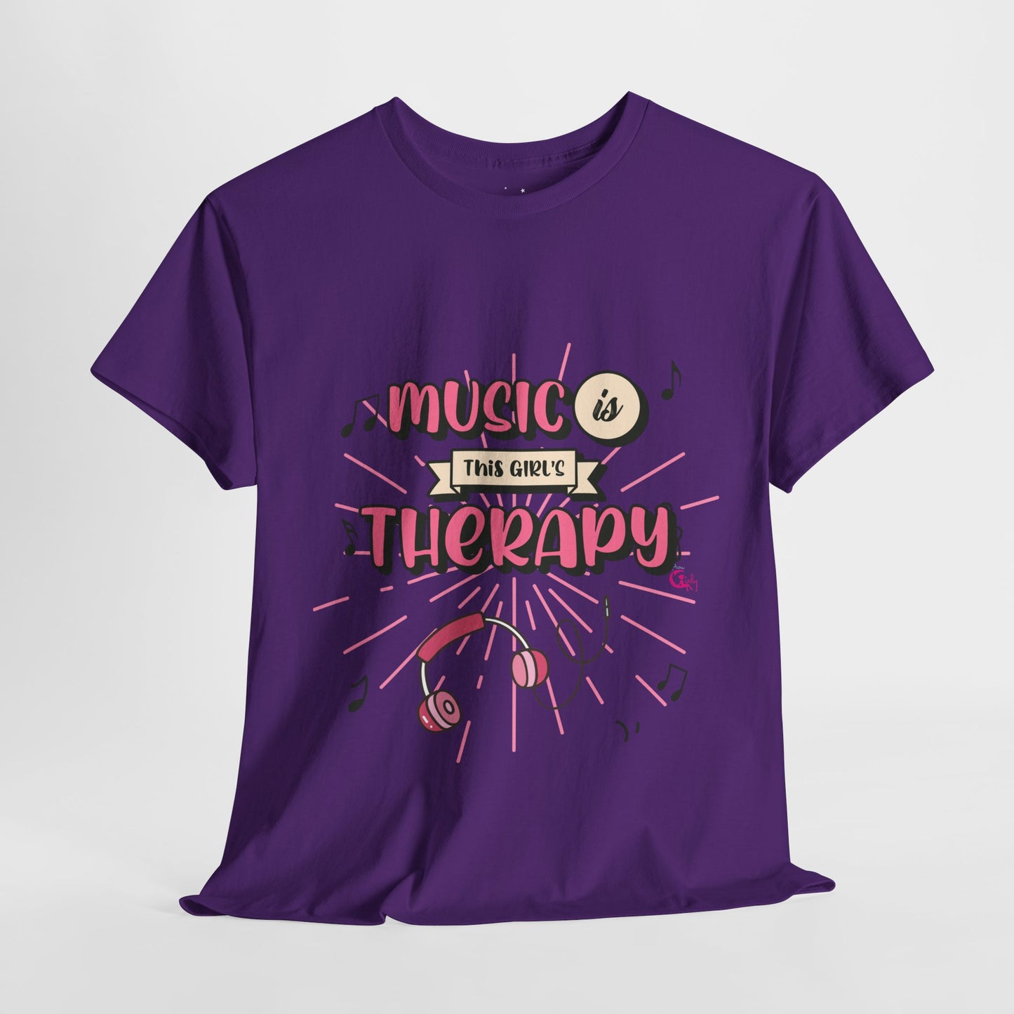 Music Is This Girl's Therapy Tee