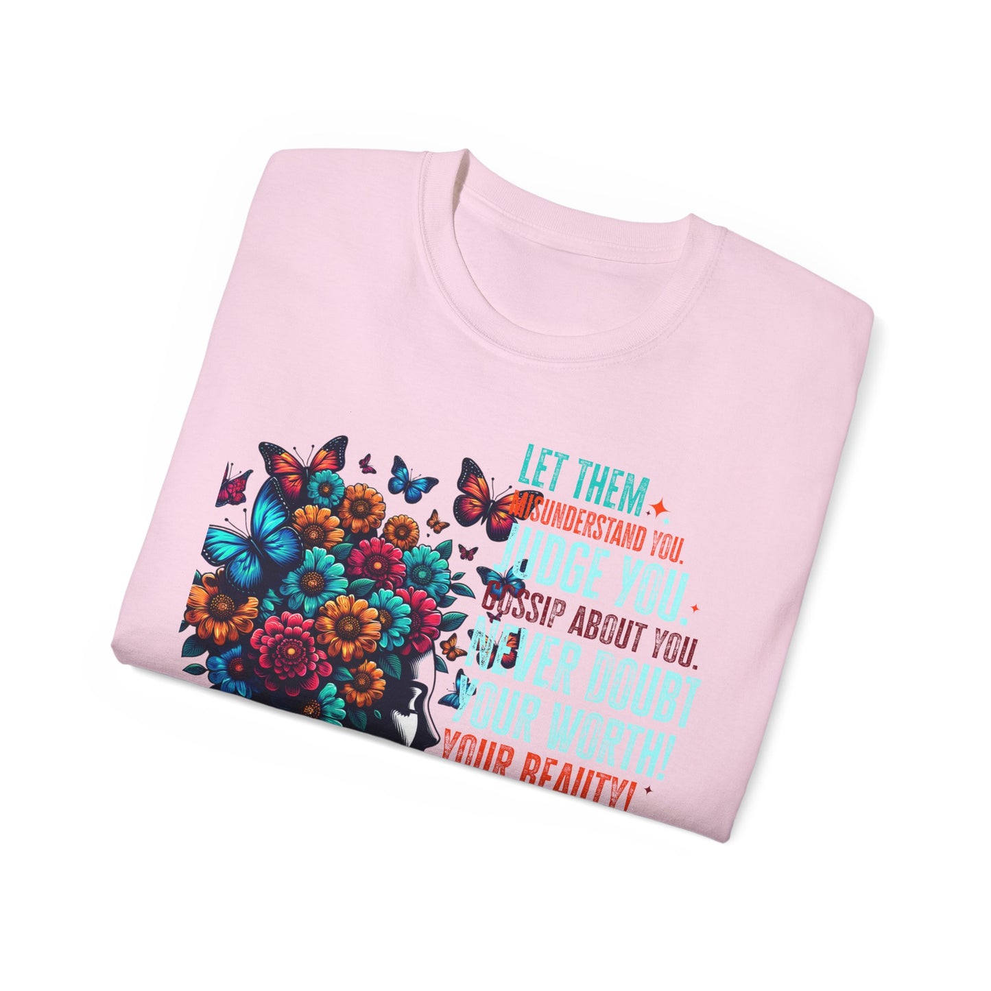 Inspirational Floral Graphic Tee - "Let Your Beauty Shine!"