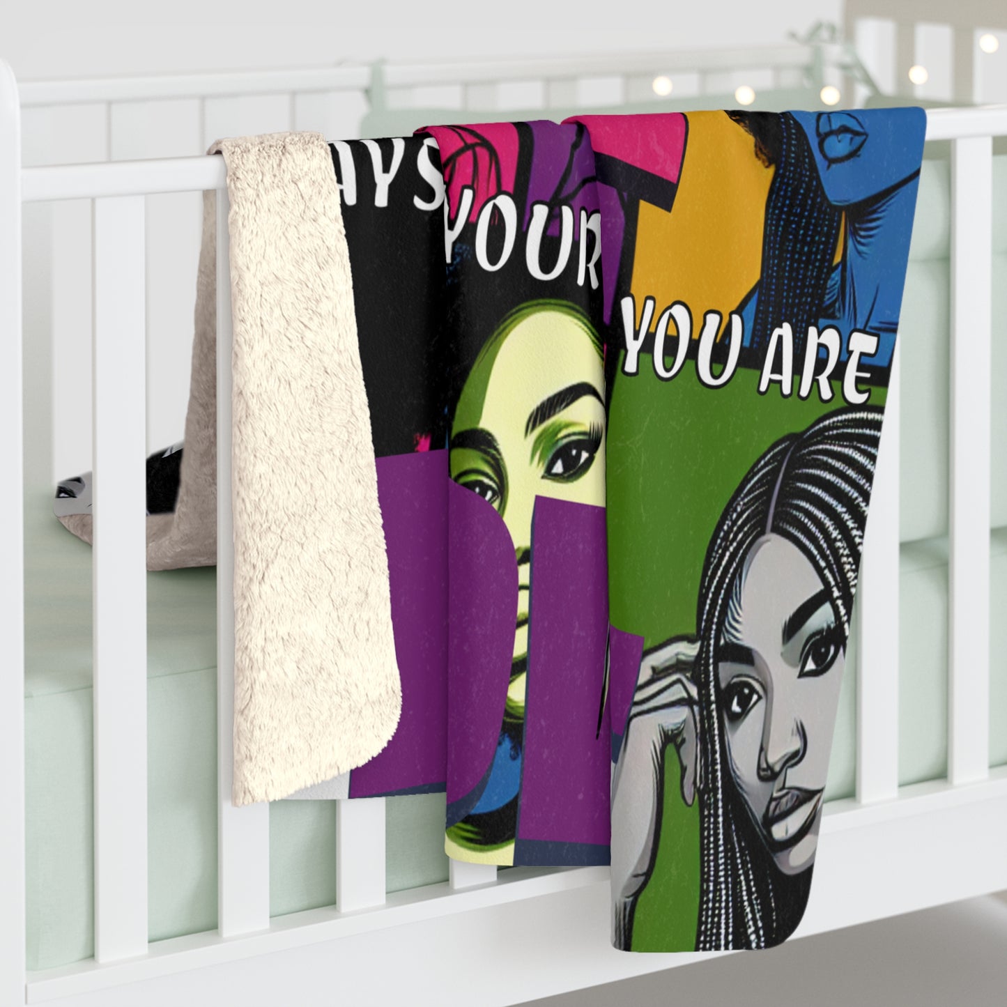 Empowering Love Sherpa Fleece Blanket 50" X 60"
