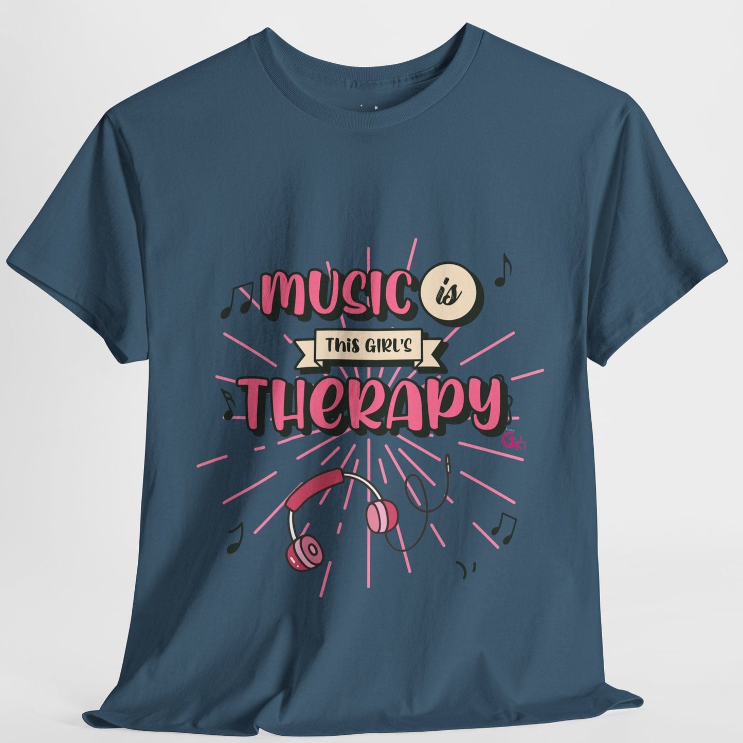 Music Is This Girl's Therapy Tee