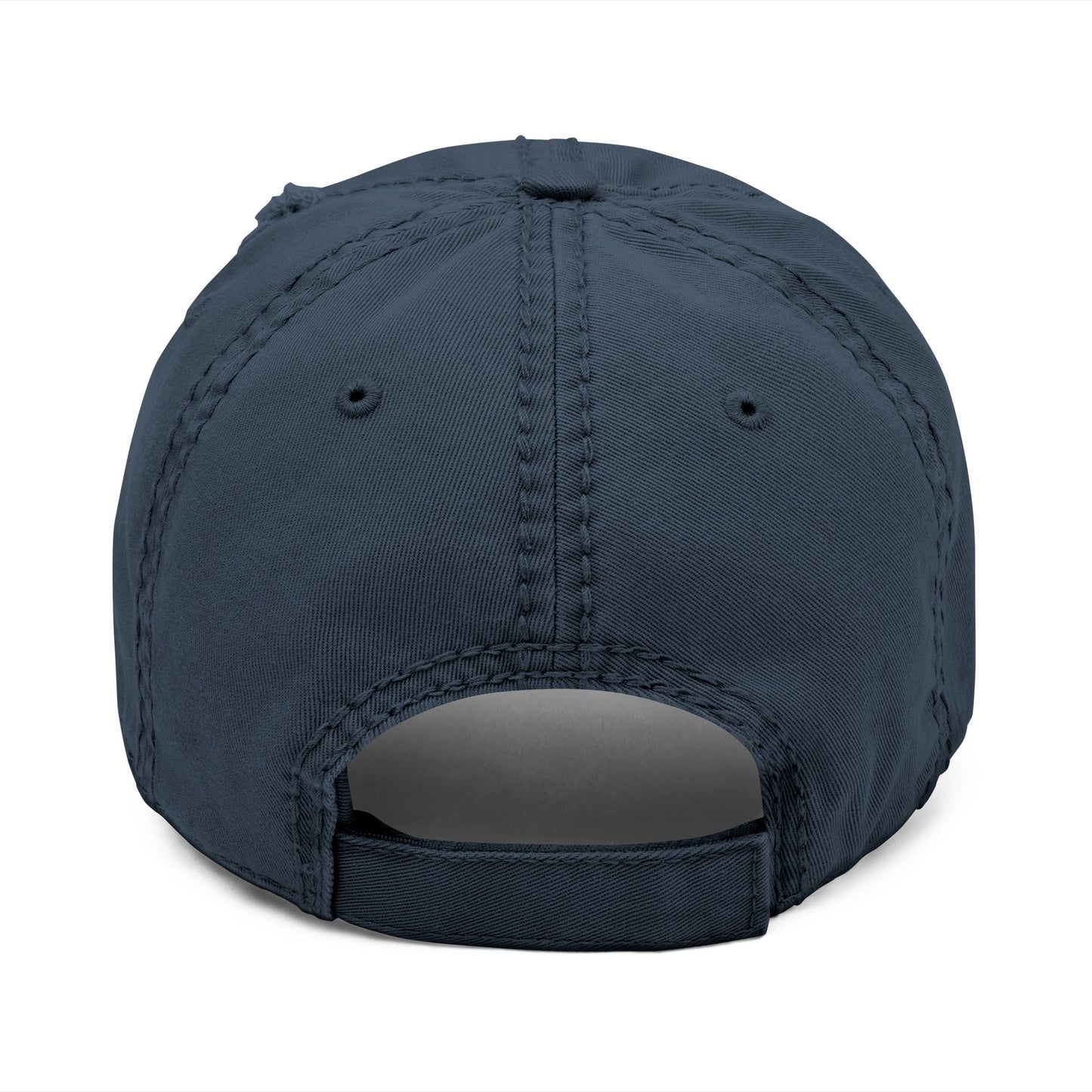 Distressed Dad Hat - "Beauty Follows The Rain" Embroidered Cap