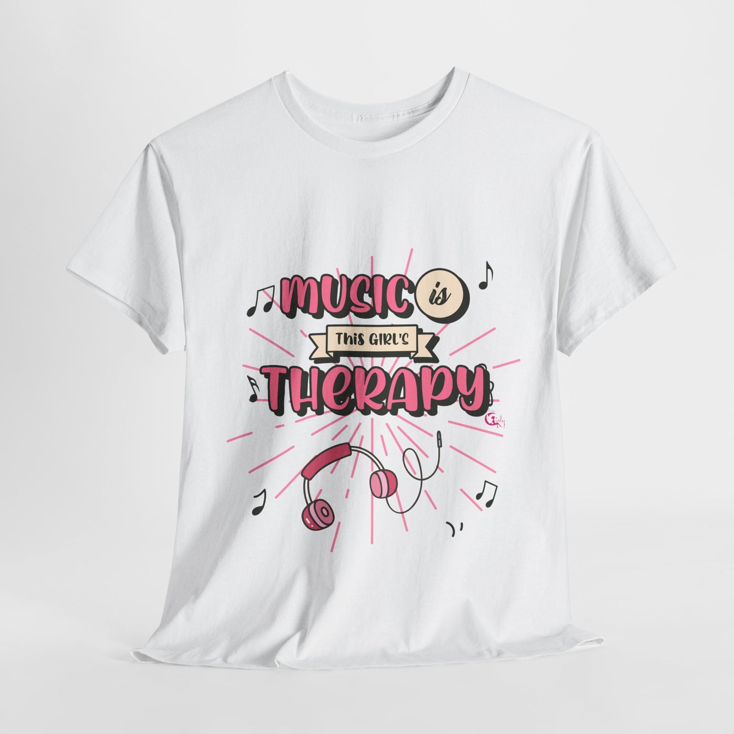 Music Is This Girl's Therapy Tee