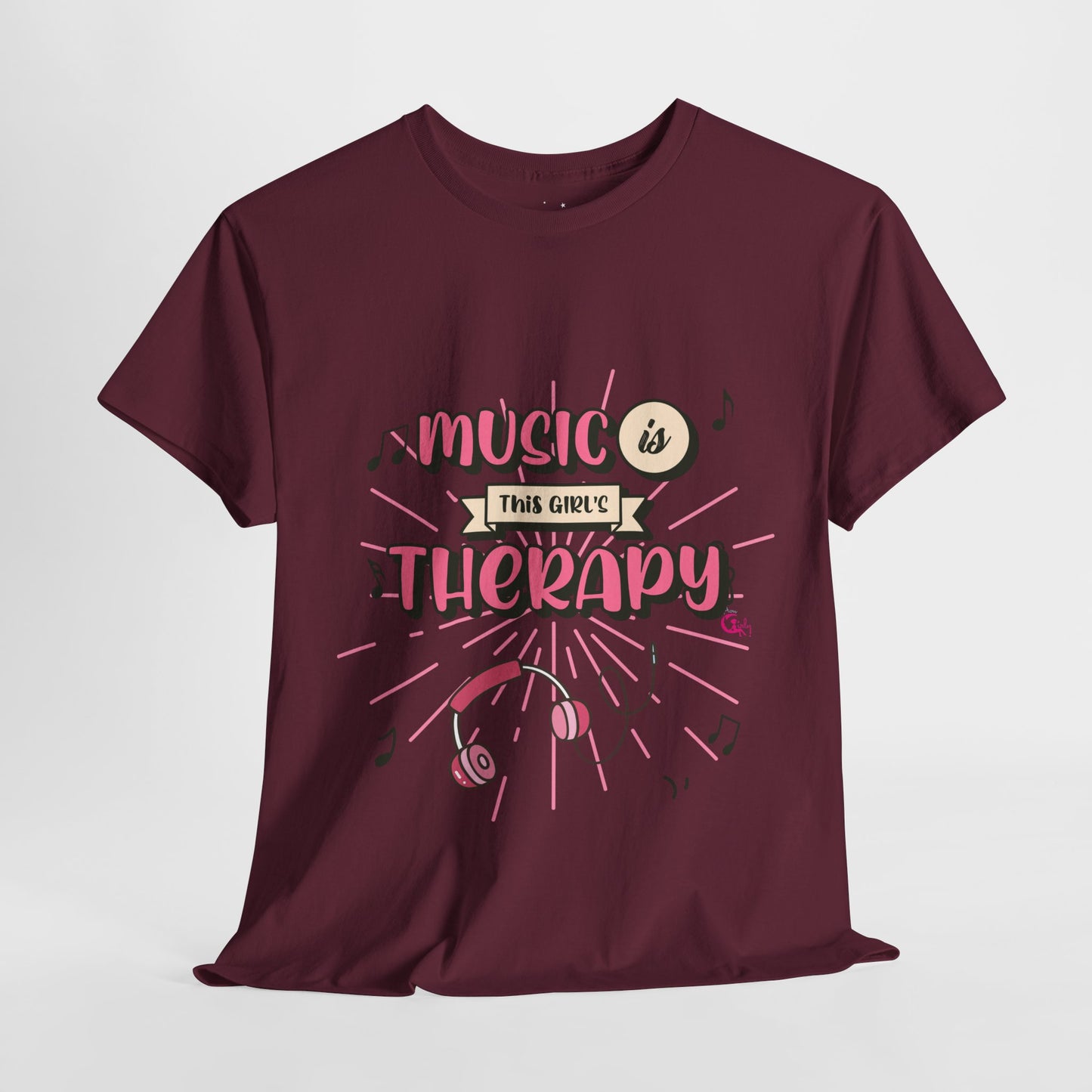 Music Is This Girl's Therapy Tee