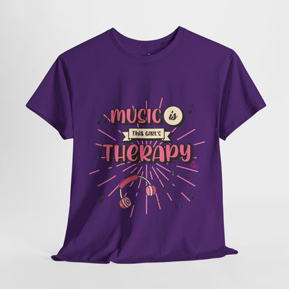 Music Is This Girl's Therapy Tee