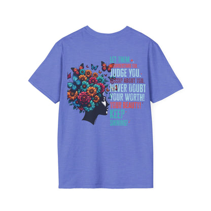 Inspirational 'Let Them...Let Your Beauty Shine' Soft style T-Shirt