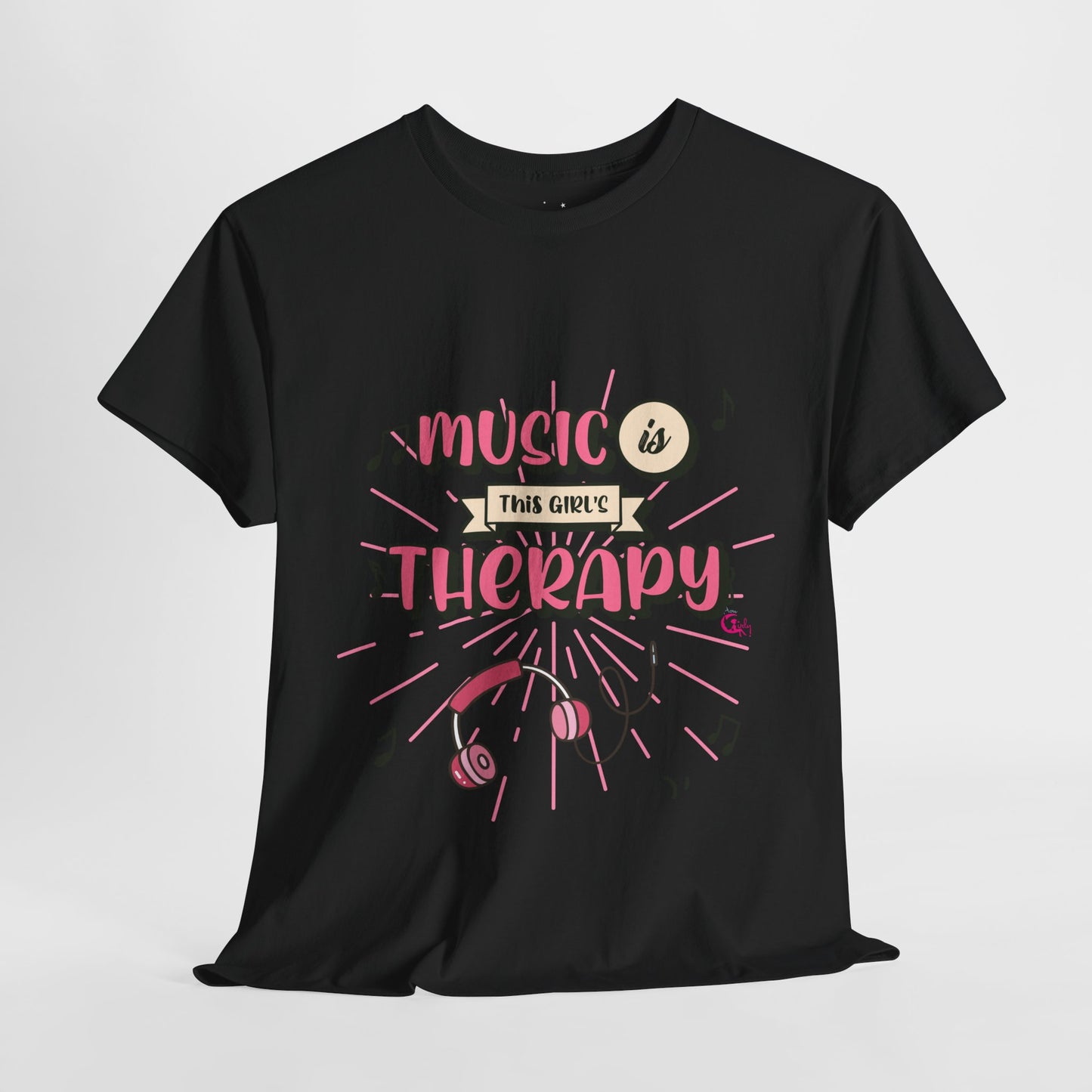 Music Is This Girl's Therapy Tee