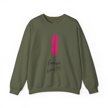 Feather Embrace Love Of Self Sweatshirt