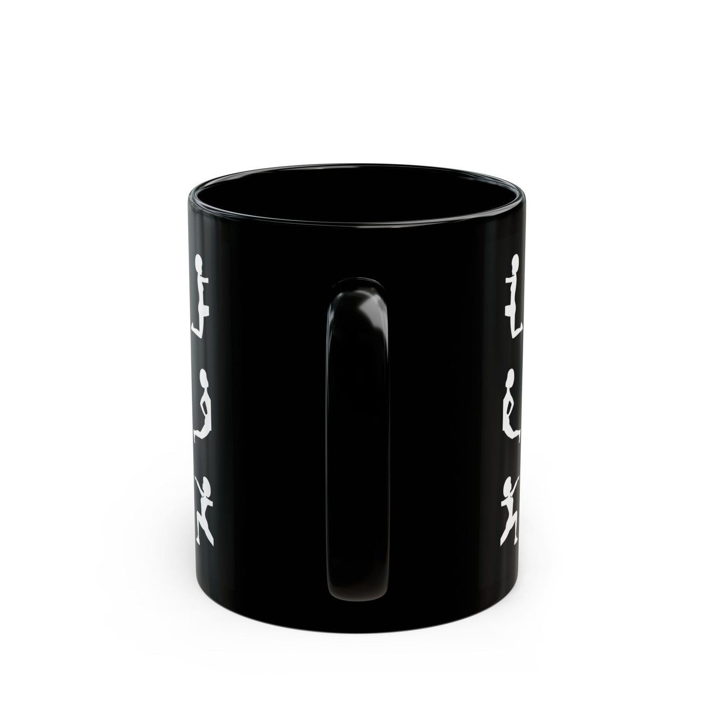 Woke Workout Inspiration Black Mug - 11oz & 15oz - Motivational Workout Design for Gym Lovers