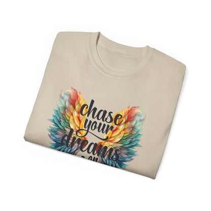 Inspirational Wings Tee-Chase Your Dreams  On Wings