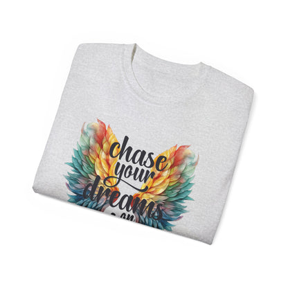 Inspirational Wings Tee-Chase Your Dreams  On Wings