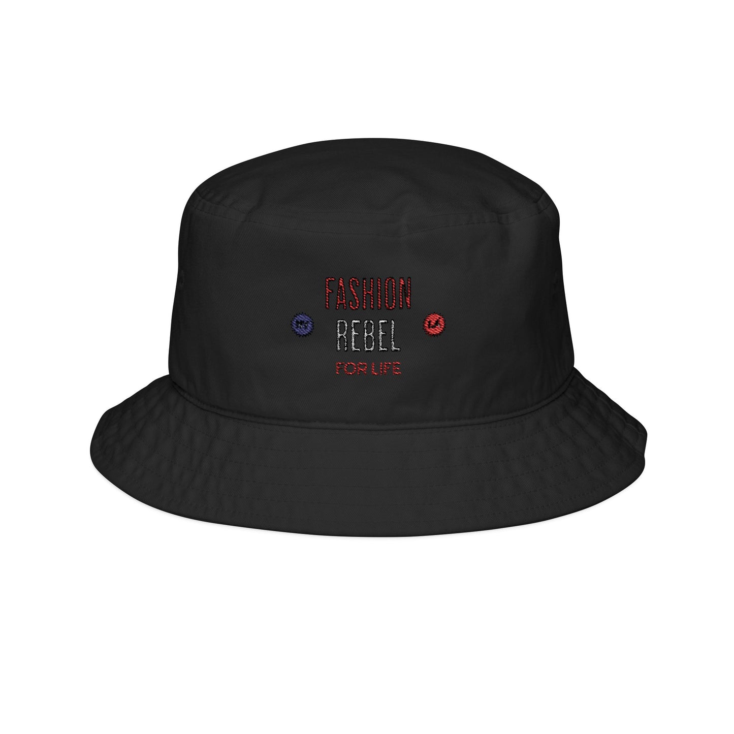 Embroidered Bucket Hat - "Fashion Rebel For Life [LA - NY]