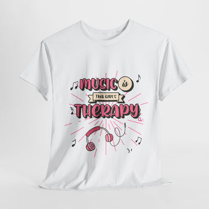 Music Is This Girl's Therapy Tee